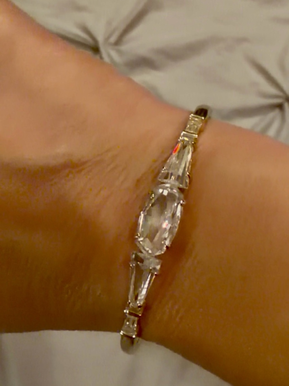 Kendra Scott Gold-Tone Bracelet with Clear Crystal Accents